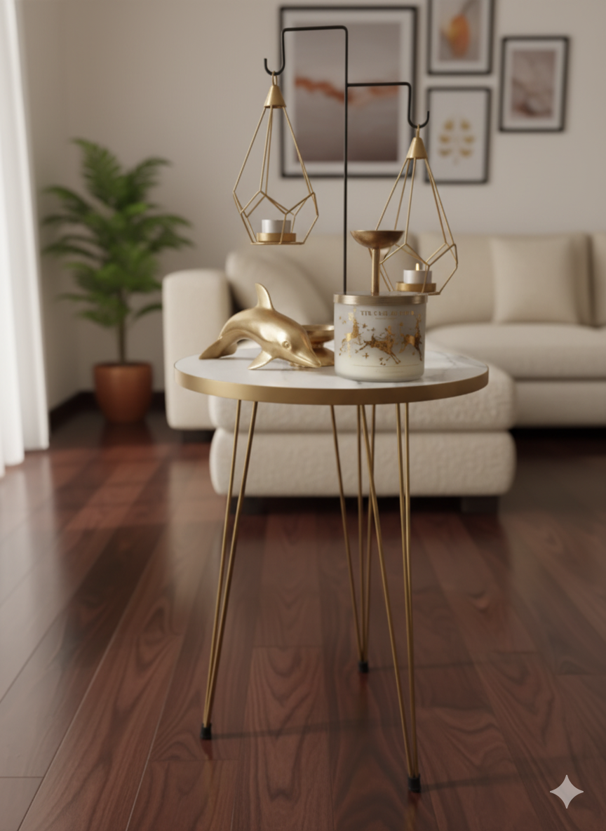 Modern High Gloss Round Shape Coffee Table Set of 3 OR 1 PC White/Black Side table / Coffee Table