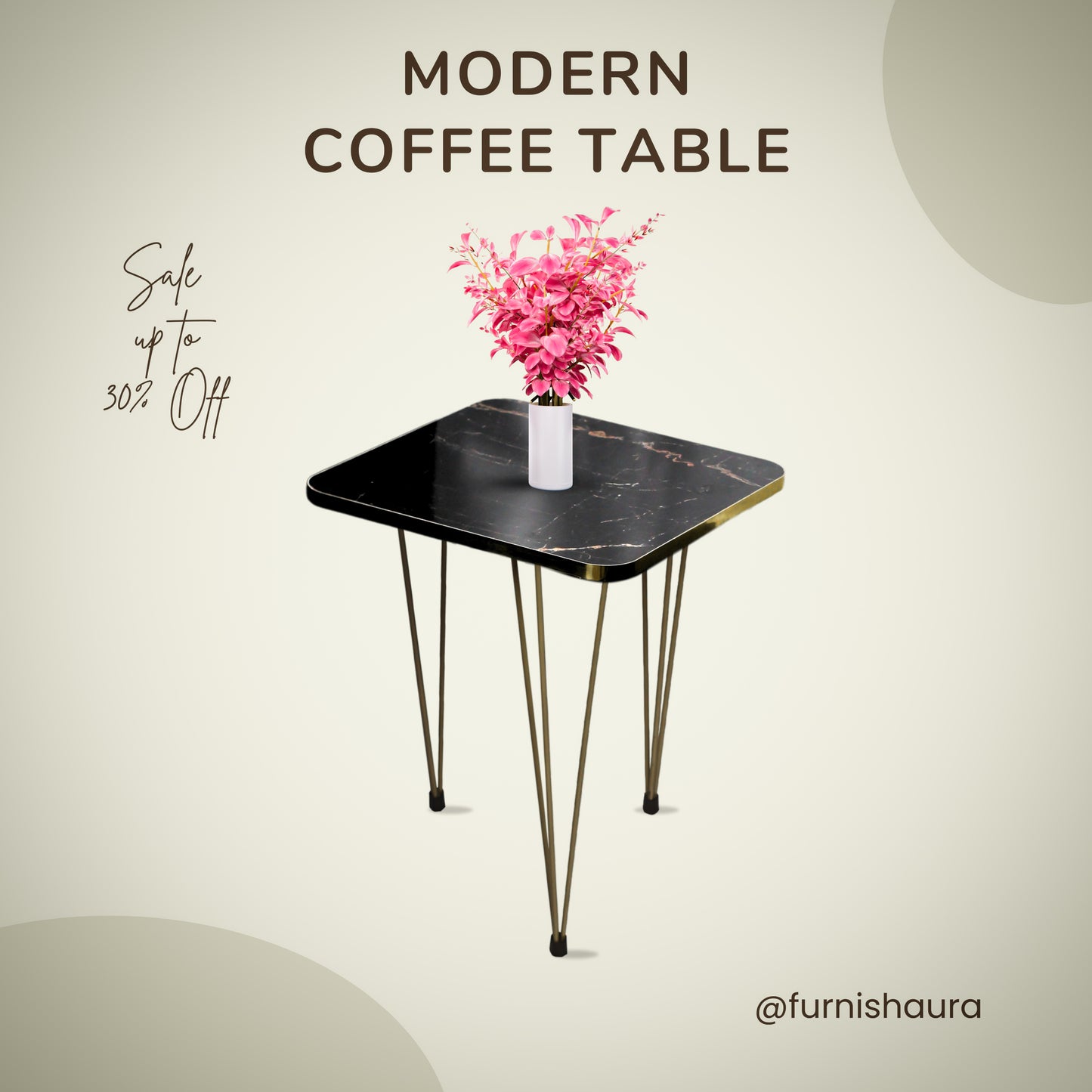 Modern High Gloss Square Shape Coffee Table Set of 3 OR 1 PC White/Black Side table / Coffee Table